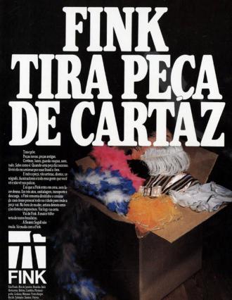 Fink tira peça de cartaz